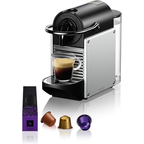 네스프레소 커피머신 픽시 EN124은 스위스에서 제작된 캡슐 커피 머신입니다.