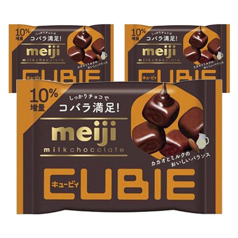 메이지 밀크 초콜릿 큐비, 42g, 3개