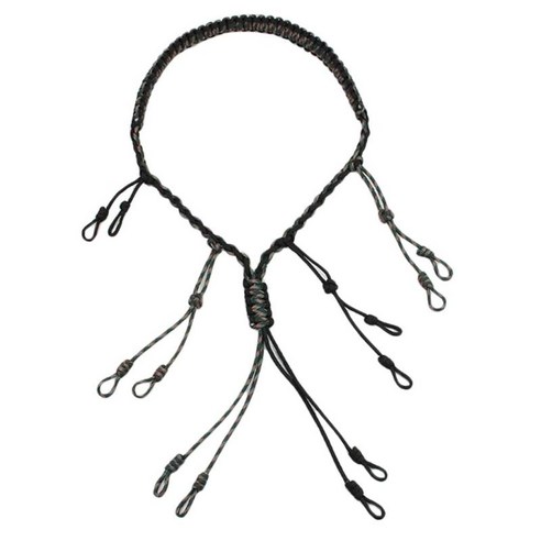 오리 외침 방아끈 Paracord 사냥 거위는 옥외 12개의 조정가능한 반복을 부릅니다, 블랙, 65cm, 설명