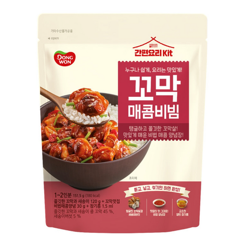 간편요리 Kit 동원 꼬막 매콤비빔키트, 1개, 151.5g