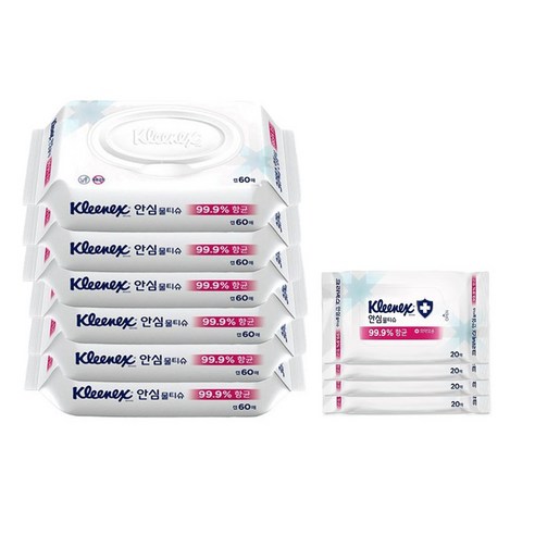 촉촉한 안심, 깨끗한 일상: 크리넥스 안심 물티슈