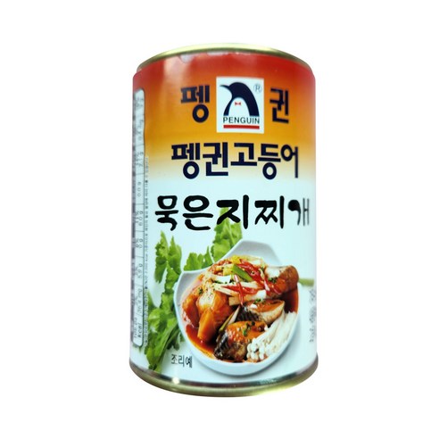 펭귄 국산 고등어 묵은지찌개 통조림 24개입 (국산고등어 국산배추김치 사용), 400g, 1개