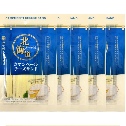 훗카이도 까망베르 치즈샌드, 5개, 38g