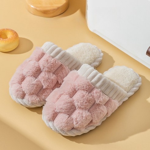 커플 겨울 털슬리퍼 실내화 사무실 방한 거실화 Couple''s slippers
