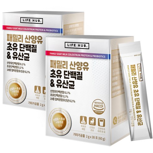D_팔레오 고단백 산양유 단백질 프로틴 plus류신 280g, 3개 산양유유산균 12 라이프허브 패밀리 산양유 초유 단백질 & 유산균, 60g, 6박스