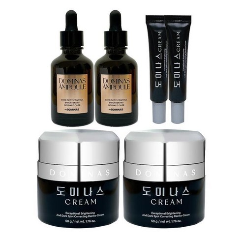 [TG도미나스] 도미나스 트라넥 삼산 크림 홈쇼핑 4X 50g 2개+10g 2개+앰플 50ml 2개, 도미나스 크림 4X 50g 2개+10g