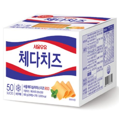 서울우유 서울 체다 슬라이스치즈 100매, 1.8kg, 1개