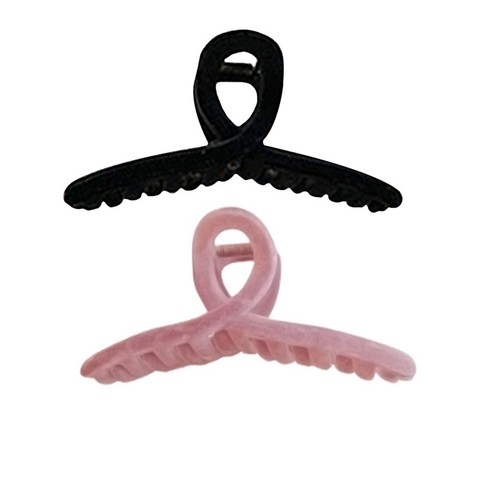 수스다 2종세트구성 벨벳 꼬임집게핀 빅사이즈 13CM 올림머리 집게핀 헤어집게핀 머리핀