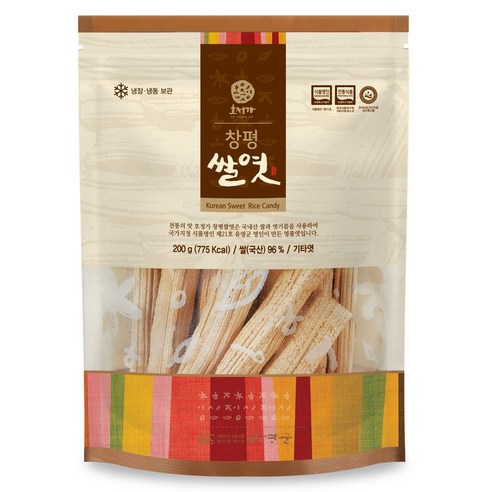 한국식품명인 제21호 호정식품 창평쌀엿 350g 1개 (대한민국) 울릉도호박엿공장