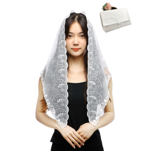 미사보 미사보 선물세트 견진 세례 축일 첫영성체선물 천주교성물(아네스 안젤라), 미사보세트 율리아나