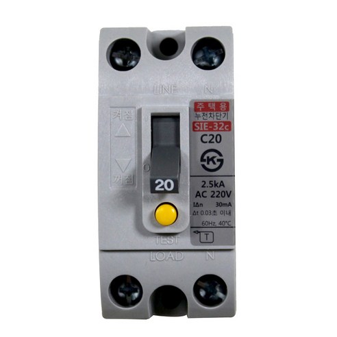 상도 SIE-32c C20 주택용 누전차단기 생활용품 > 조명/전기용품 전기설비자재 전기차단기/두꺼비집 - 기타전기설비부자재 | 쿠팡