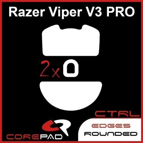 코어패드 로지텍 G PRO X Superlight2 Viper V3 Pro 바이퍼 Sprime PM1 마우스 피트 AIR CTRL 오리지널버전, 1개, 레이저 Viper V3 Pro 피트 CTRL 버전