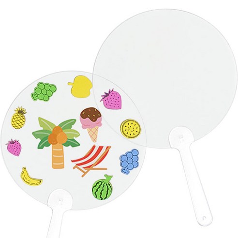 😥 밋밋한 여름, 나만의 개성을 담아 시원하게! 투명 부채 활용법 대방출 투명부채