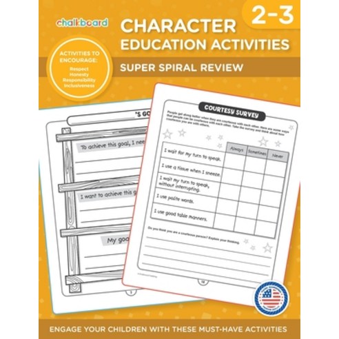 (영문도서) Character Education Activities Grades 2-3 Paperback, Chalkboard Publishing, English, 9781771050883