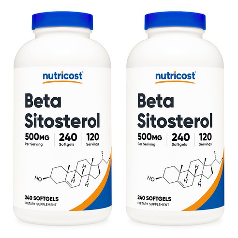 뉴트리코스트 베타 시토스테롤 500mg 소프트젤 Nutricost Beta Sitosterol, 2개