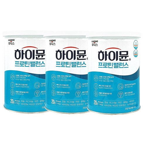 일동후디스 하이뮨 프로틴 밸런스 산양유 분리 유청 단백질 보충제, 3개, 304mg