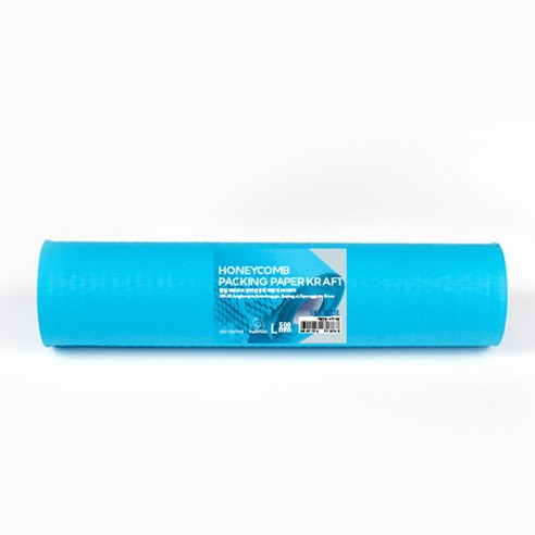 PaperPhant 벌집 크라프트 종이 완충재 포장지 500mm(폭) 85M(길이), 스카이 블루, 1개