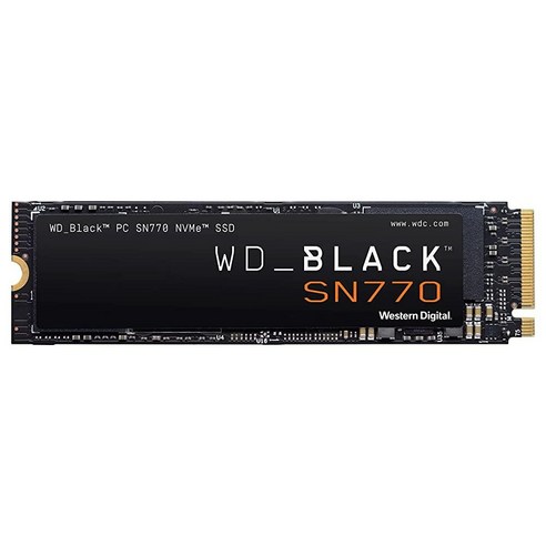 WD BLACK 2TB SN770 NVMe 내장 게이밍 SSD WDS200T3X0E, 휴대용 게임용 M.2 2230, 500GB