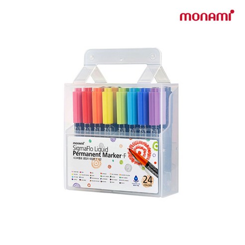 색채의 무한한 표현을 위한 모나미 시그마플로 생잉크 네임펜 F122 세트