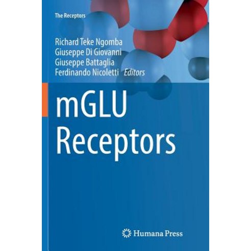 (영문도서) Mglu Receptors Paperback, Humana, English, 9783319858425