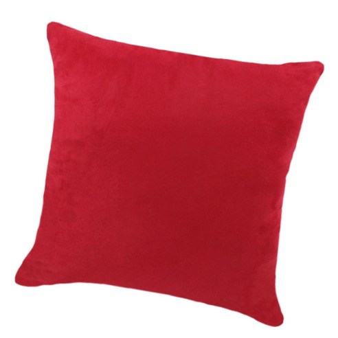 솔리드 컬러 스웨이드 벨벳 베개 커버 던져 베개 케이스, Red-45x45cm, 다른