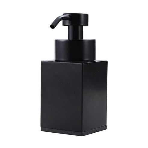 욕실 가정용 액체 디스펜서 병 다시 채울 수 있는 핸드 로션 병, 검은 색, 304 스테인레스 스틸