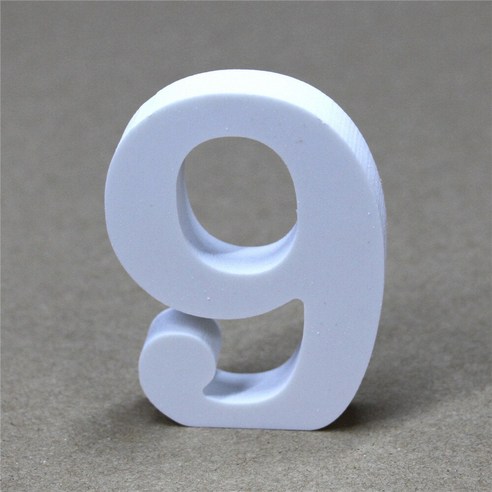 DIY 20cm 서 나무 나무 편지 흰색 알파벳 결혼식 생일 파티 홈 장식 맞춤 이름 디자인, Hight20cmThick12mm, number  9