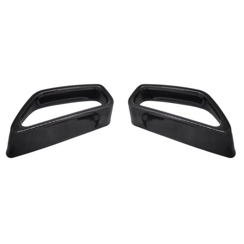 노 브랜드 스테인레스 스틸 자동차 후면 배기 머플러 파이프 커버 트림 테일 스로트 프레임 for-BMW 5 시리즈 G30 G38, 배기관 커버