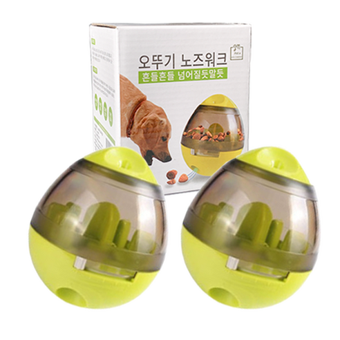 퍼피가드 강아지 노즈워크 볼 그린 2개, 노즈워크볼 그린 2개