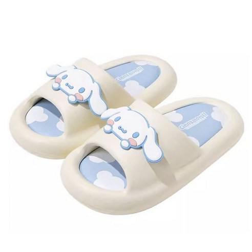 NUANZHIYUAN 여성 산리오 콜라보레이션 실내화, 시나모롤, 1개