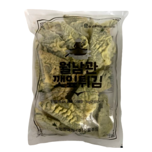 월남관 수제 깻잎튀김 1kg, 1개
