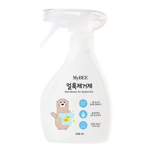   마이비 자연품은 얼룩제거제 용기 330ml, 1개