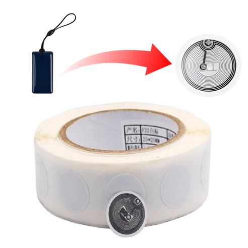발본다 RFID 복사 스티커 NFC 도어락 13.56MHz ISO 14443A, 10개, CUID WHITE