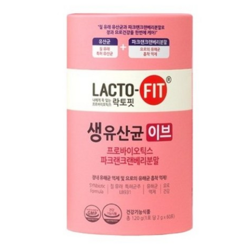 질유산균  락토핏 생 유산균 이브 60p, 1개, 120g