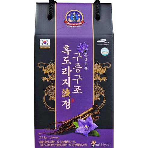 금산 구증구포 흑도라지청, 1개, 1개입, 2400g