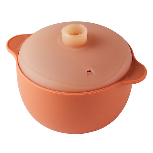 잼먹 이유식 미니 찜기 800ml, 오렌지, 1개, 단품