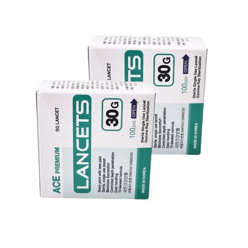 미래메디쿠스 채혈침(30G), 2박스, 100개입