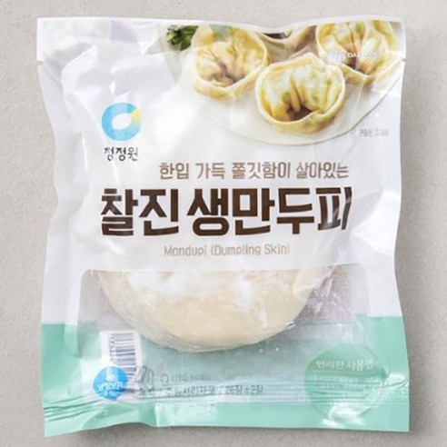 청정원 찰진 생만두피, 3개, 270g