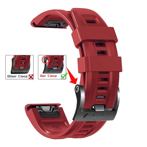 때문에 Garmin Descent G1 Mk1 Mk2 Mk2i 스트랩 Quick Fit 22mm 26mm 고품질 실리콘 손목대 가민 시계대, #3, Quick Fit 26mm