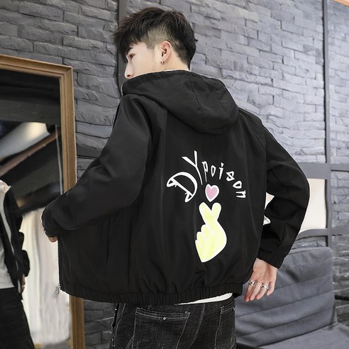 DFMEI 봄과 가을 양털 자켓 남성 자켓 가을 탑 의류