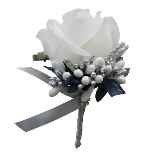 웨딩 코사지 인공 장미 꽃 Boutonnieres 웨딩 Boutonnieres 신부 들러리 코사지 웨딩 댄스 파티 장식