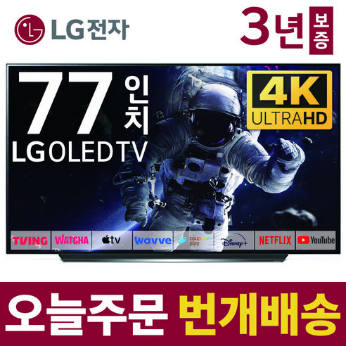 LG전자 77인치 TV 올레드 4K LED 스마트 티비 OLED77CX 넷플릭스 유튜브 디즈니 미러링, 4.지방권스탠드