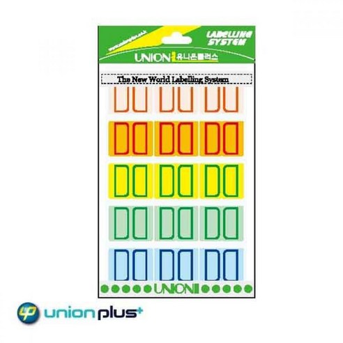 ⊙ 유니온플러스 일반견출지 103-1 혼합 29x23mm 견출스티커⊙ 0712 PLAB^^!@@