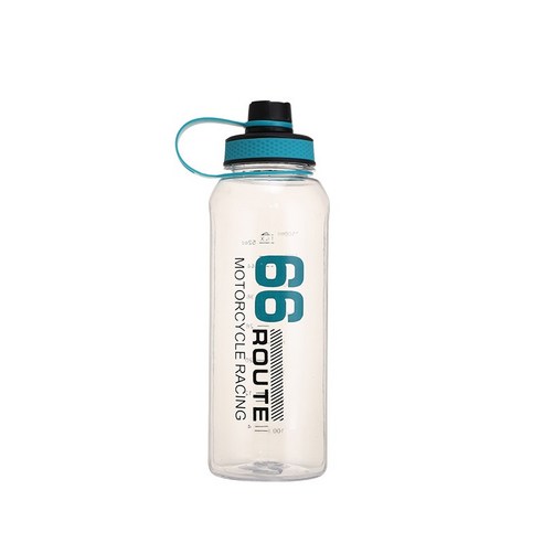 투명 대용량 1500ml 여름 새로운 야외 스포츠 물병 휴대용 남성과 여성 피트니스 플라스틱 물 컵, 2032블루