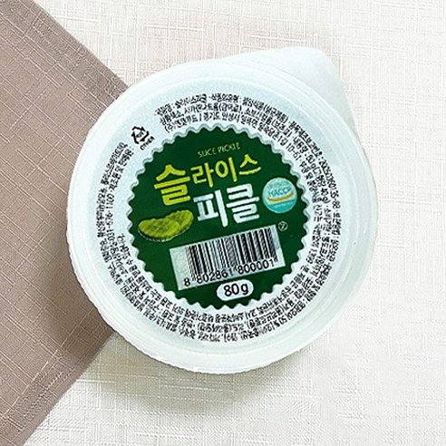 [제이케이푸드] G. 엔엘푸드 슬라이스 일회용 피클 80g 업소용 오이피클 피자 핫도그, 80g, 1개 - 피클 | 쿠팡