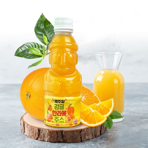 제주향 감귤 한라봉 주스, 8개, 330ml