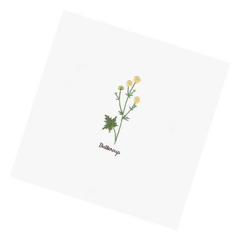 DIY 바느질 공예를위한 사전 인쇄 된 꽃 패턴이있는 자수 스타터 키트, 설명, 코튼, 미나리
