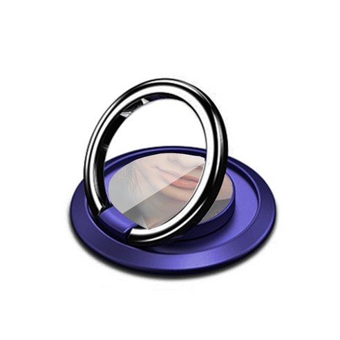 하이디 Dr 미러 메탈 마그네틱 링홀더 핸드폰 거치대, 1개, 퍼플