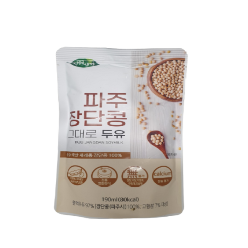 파주 장단콩 그대로, 건강한 맛과 영양을 담은 국산콩 두유