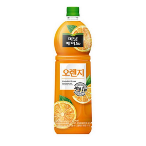 미닛메이드 오렌지주스, 1.5L, 3개